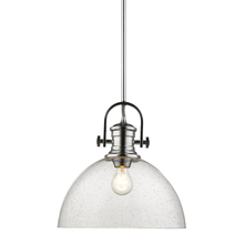  3118-L CH-SD - Hines 1-Light Pendant in Chrome with Seeded Glass